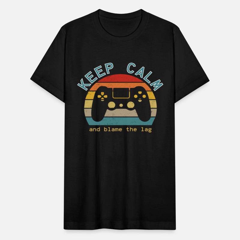 Gamer shirt: Keep Calm Blame the Lag Videogames
