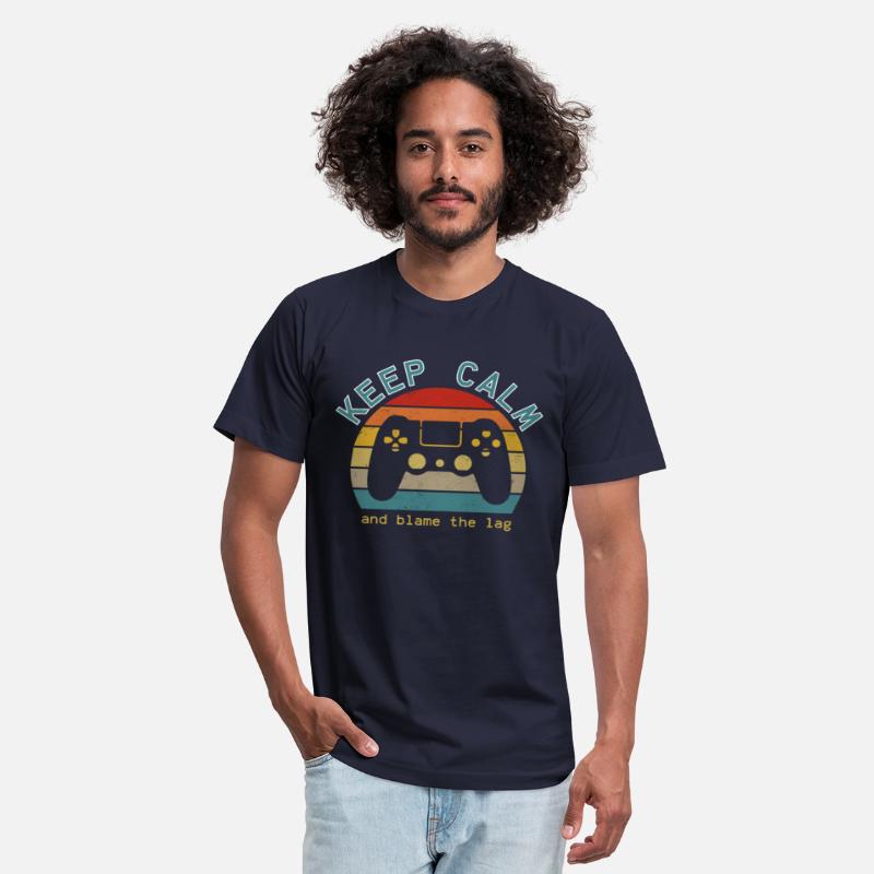 Gamer shirt: Keep Calm Blame the Lag Videogames