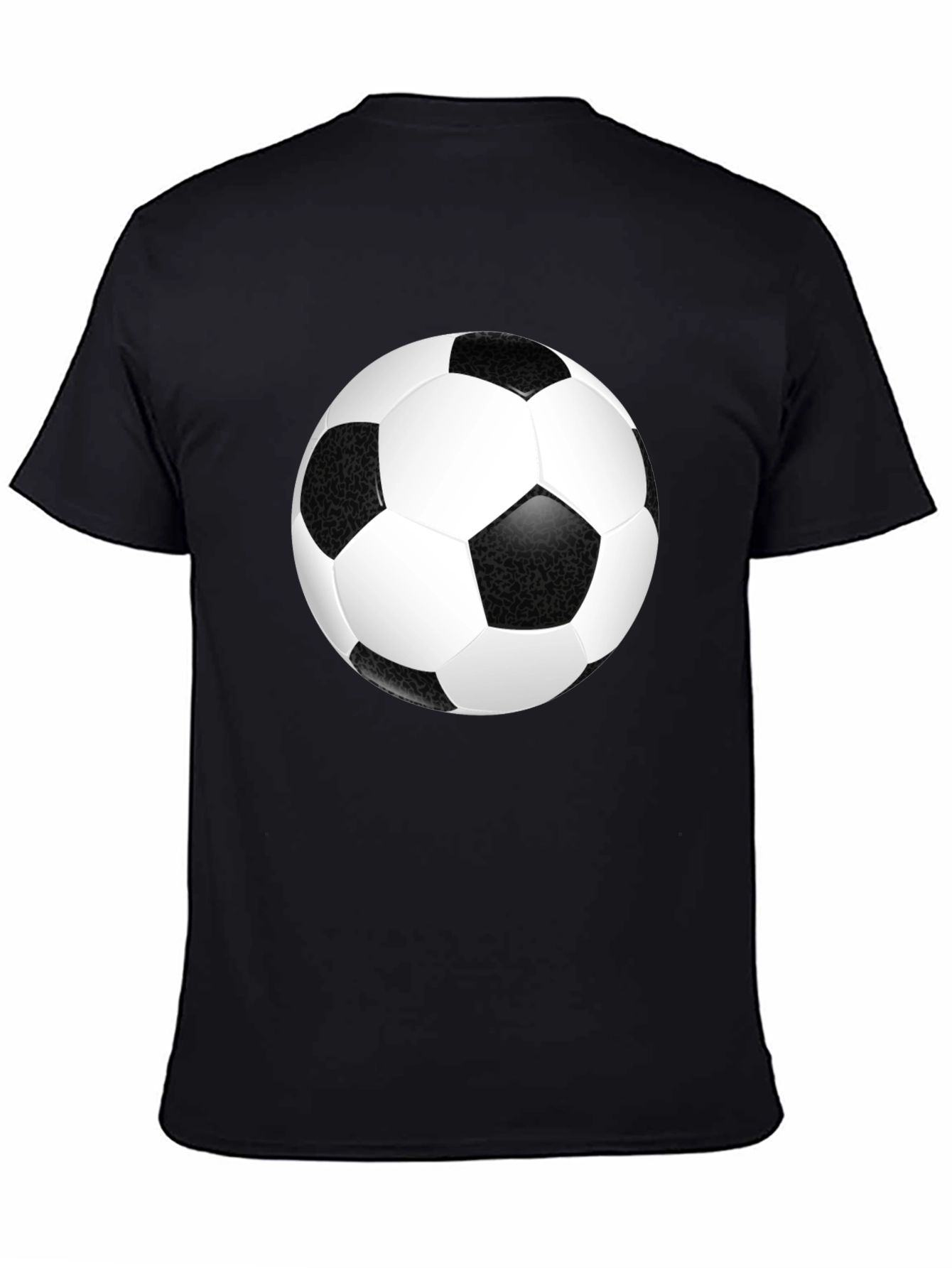 Soccer Ball Graphic T-Shirt - Black