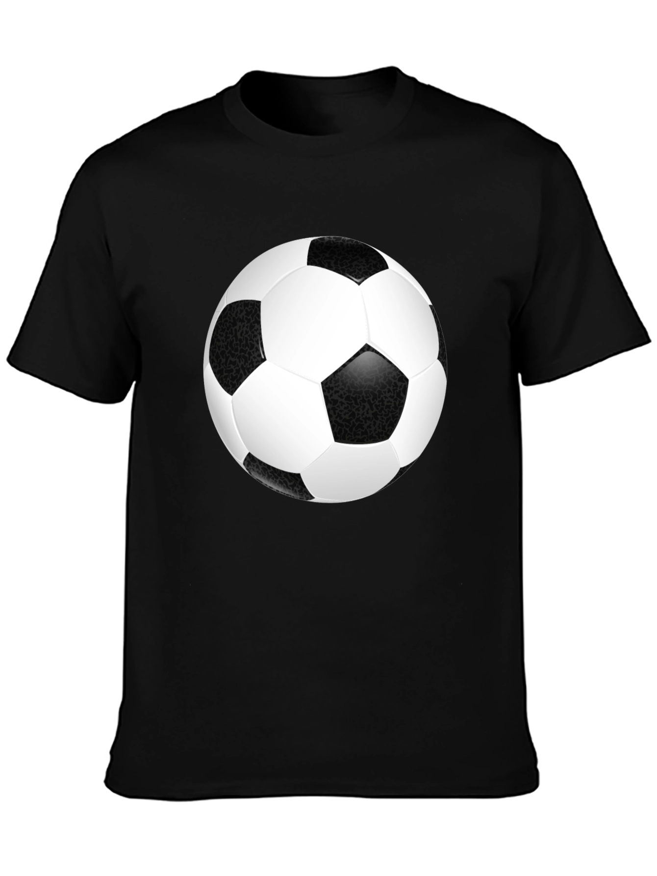 Soccer Ball Graphic T-Shirt - Black