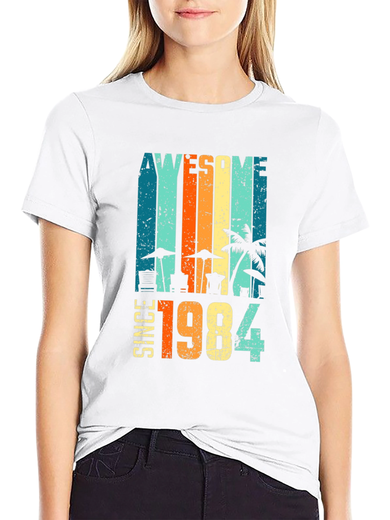 Awesome Since 1984 Graphic Tee - Retro Birthday Shirt
