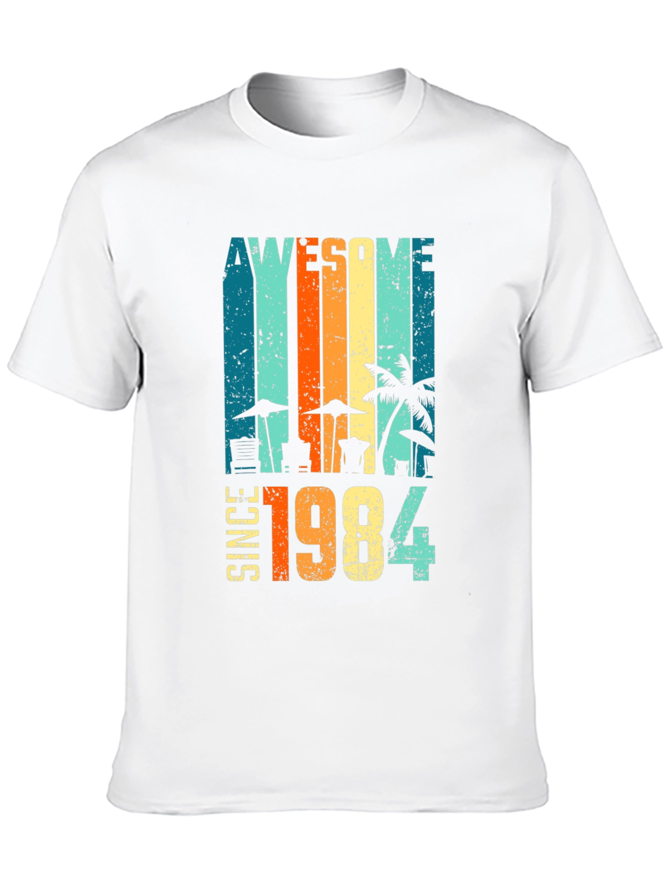 Awesome Since 1984 Graphic Tee - Retro Birthday Shirt