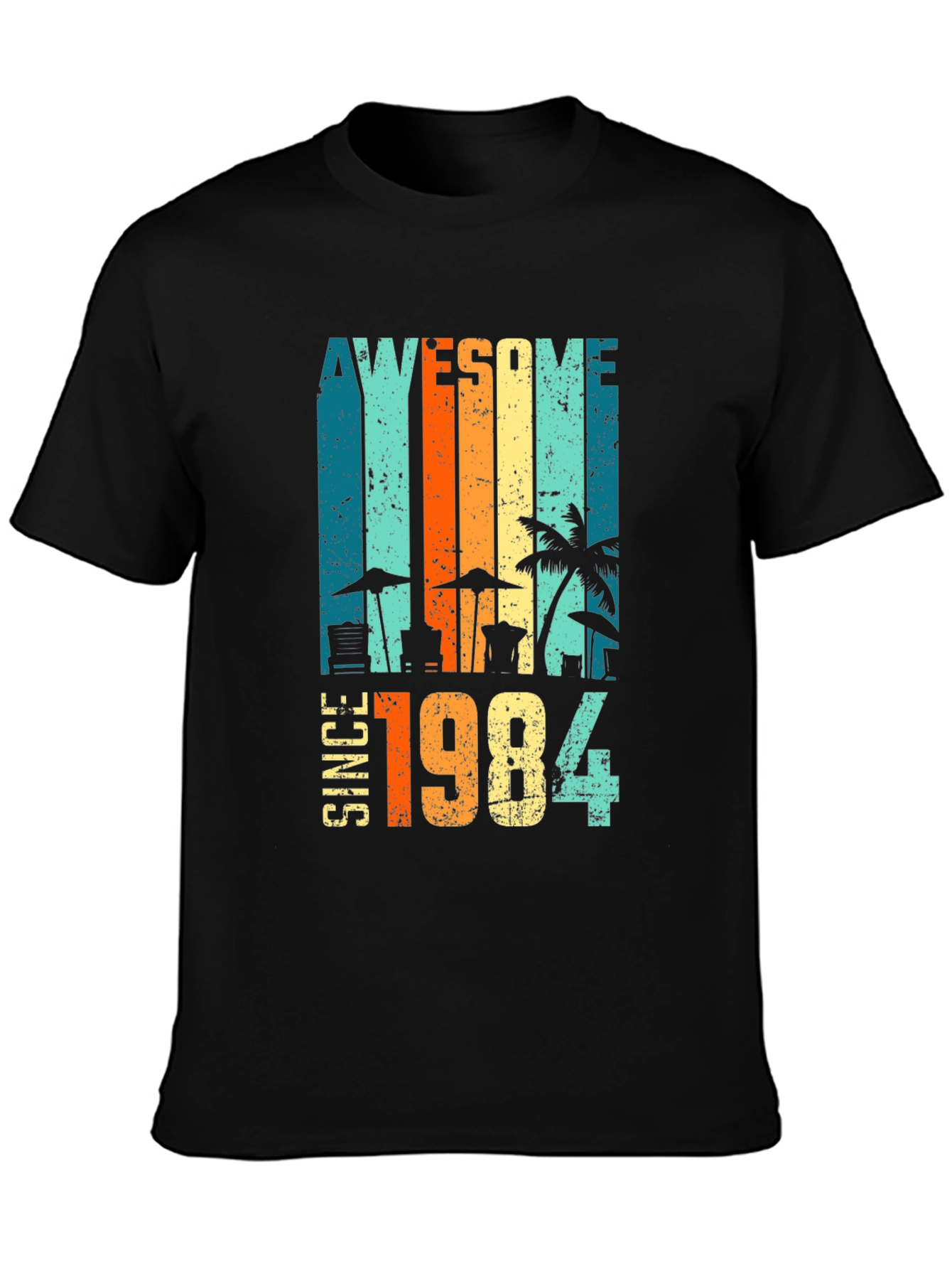 Awesome Since 1984 Graphic Tee - Retro Birthday Shirt