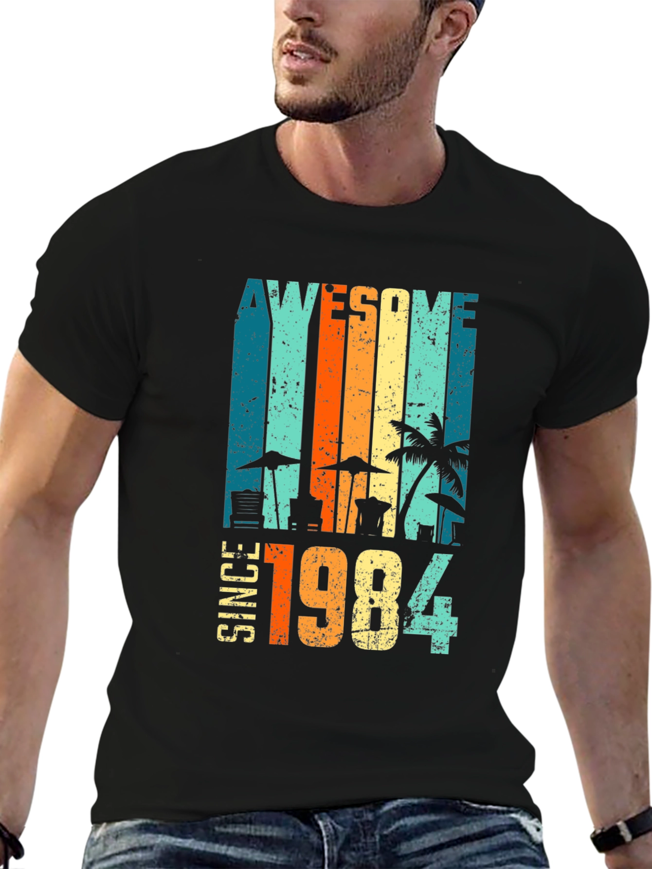 Awesome Since 1984 Graphic Tee - Retro Birthday Shirt
