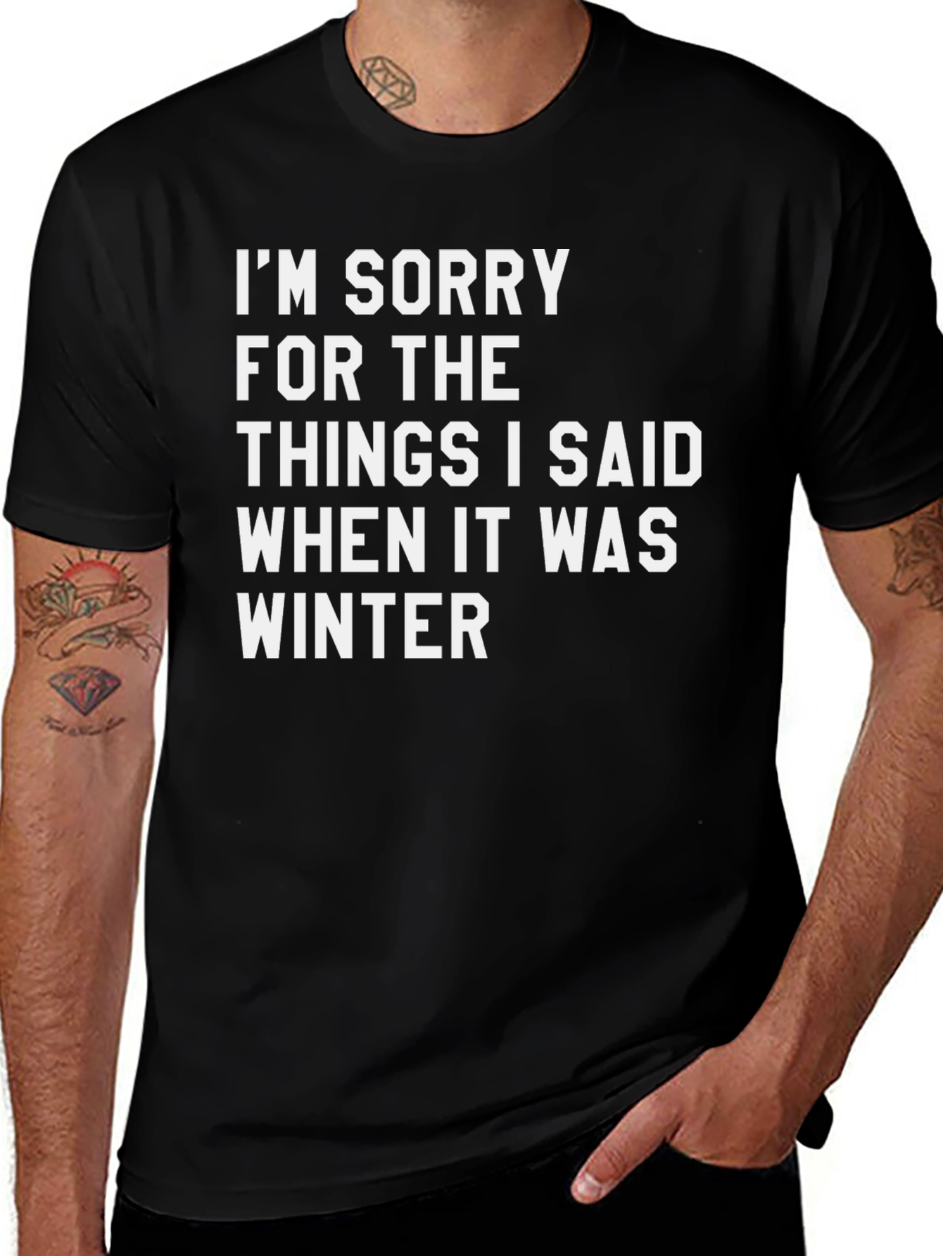 Funny Winter Apology T-Shirt