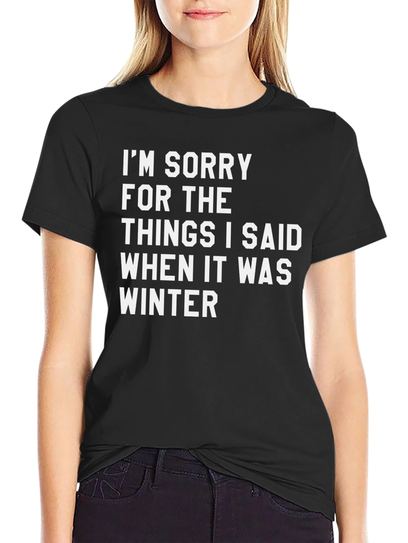 Funny Winter Apology T-Shirt