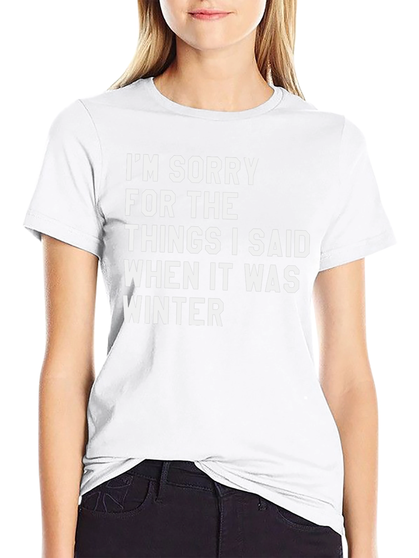 Funny Winter Apology T-Shirt