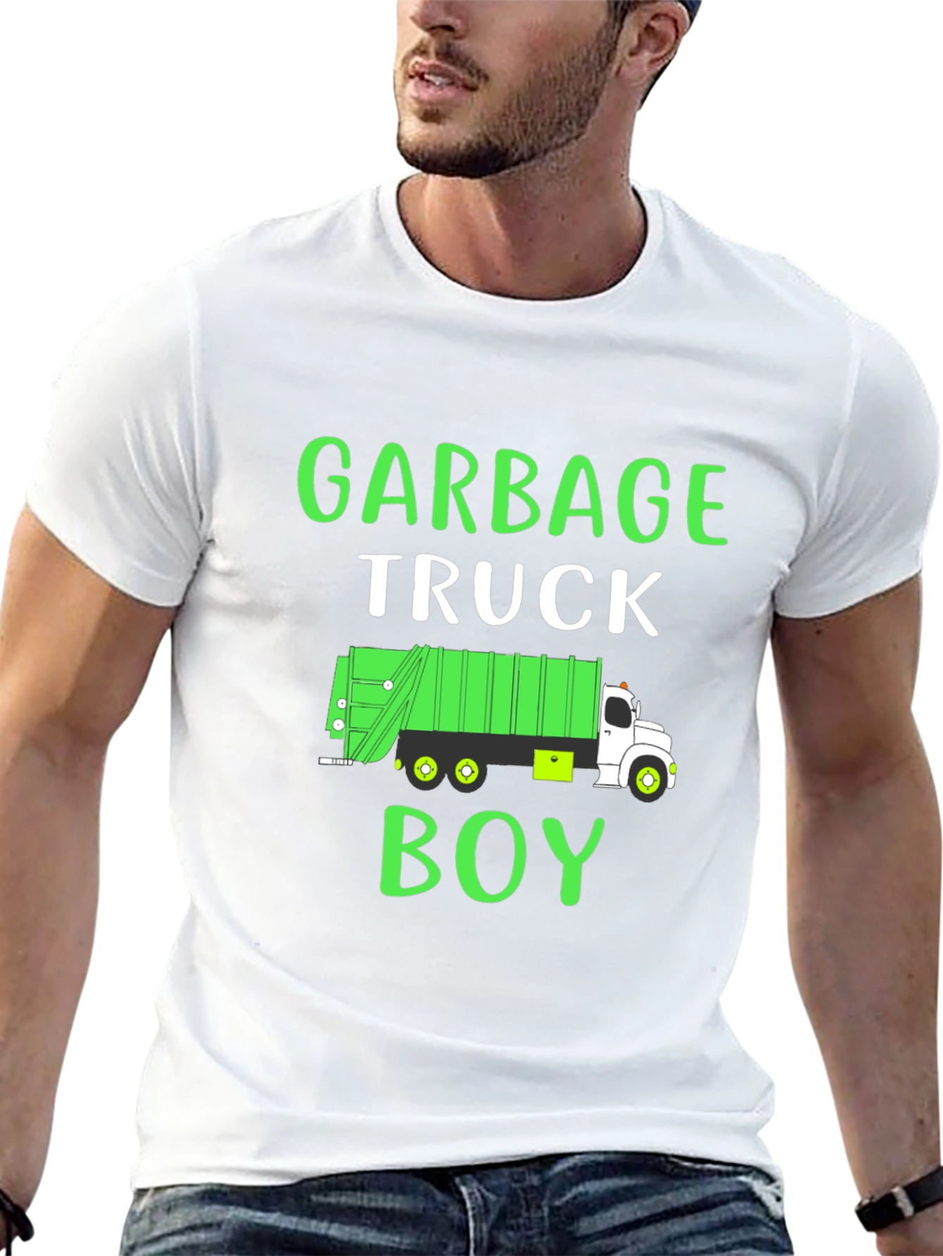 Garbage Truck Boy Graphic Tee