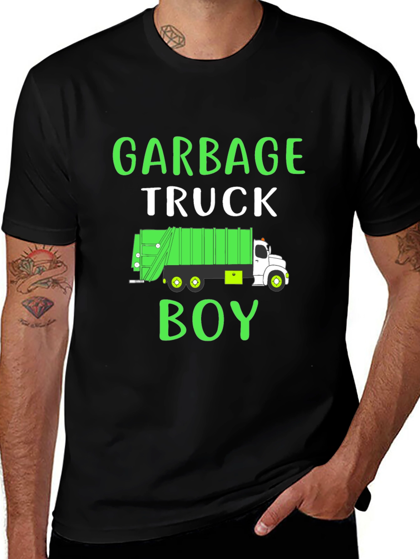 Garbage Truck Boy Graphic Tee