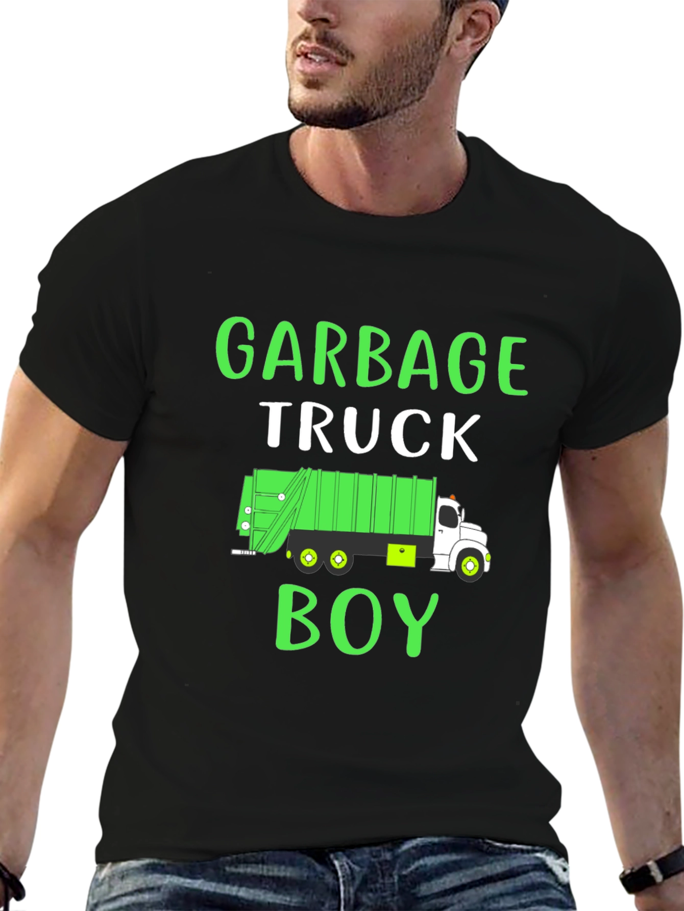 Garbage Truck Boy Graphic Tee