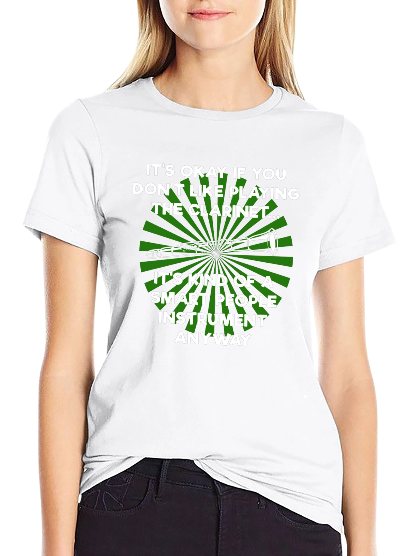 Funny Clarinet Player T-Shirt: Smart People Instrument