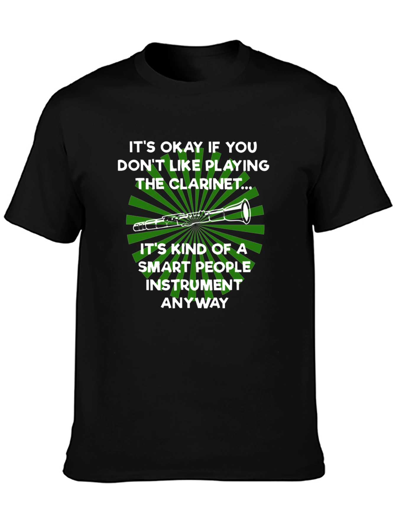 Funny Clarinet Player T-Shirt: Smart People Instrument