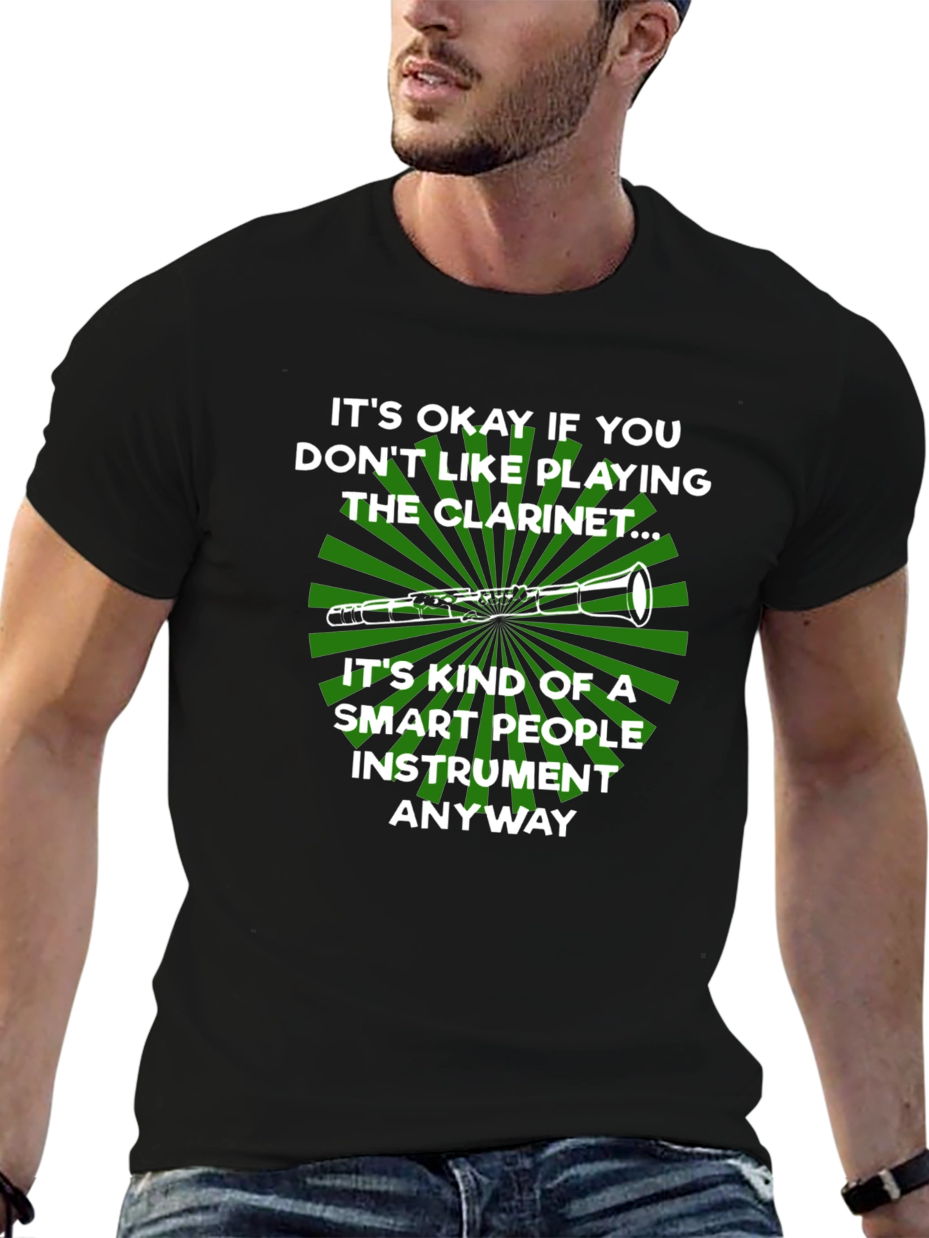 Funny Clarinet Player T-Shirt: Smart People Instrument