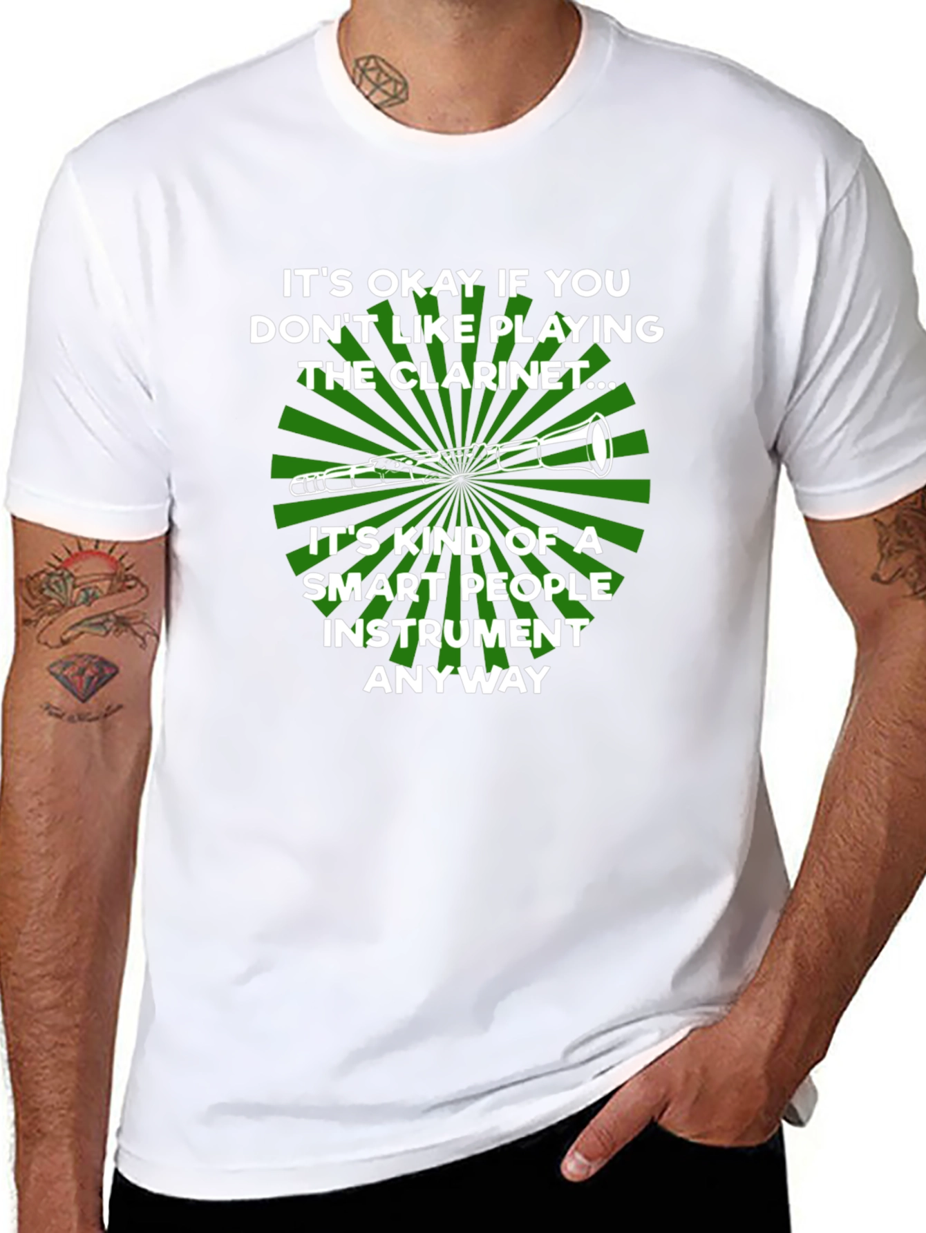 Funny Clarinet Player T-Shirt: Smart People Instrument