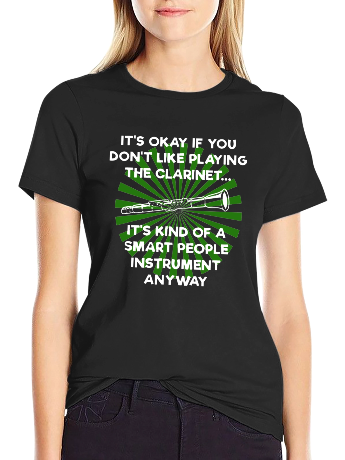 Funny Clarinet Player T-Shirt: Smart People Instrument