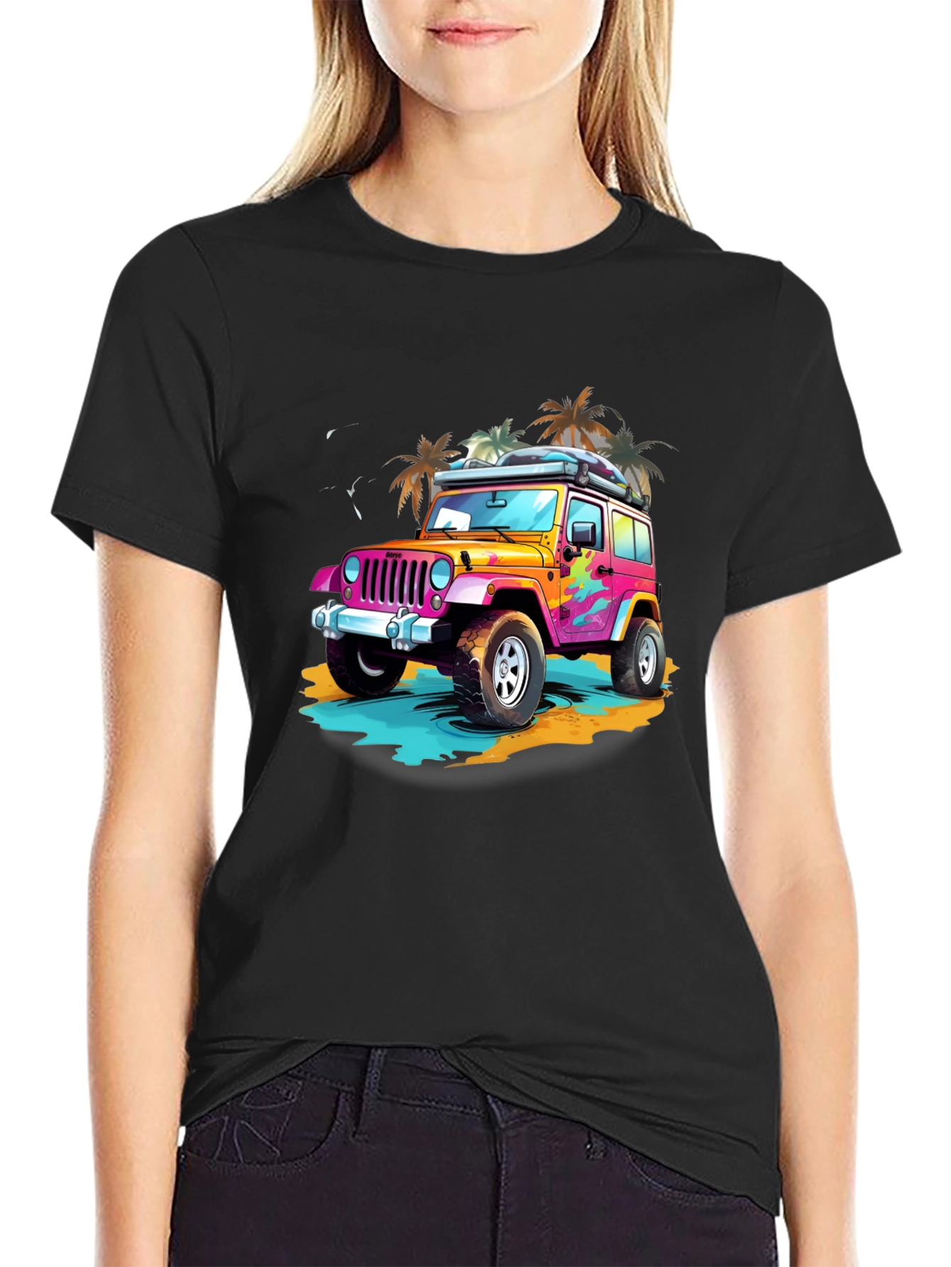 Retro Jeep Beach T-Shirt