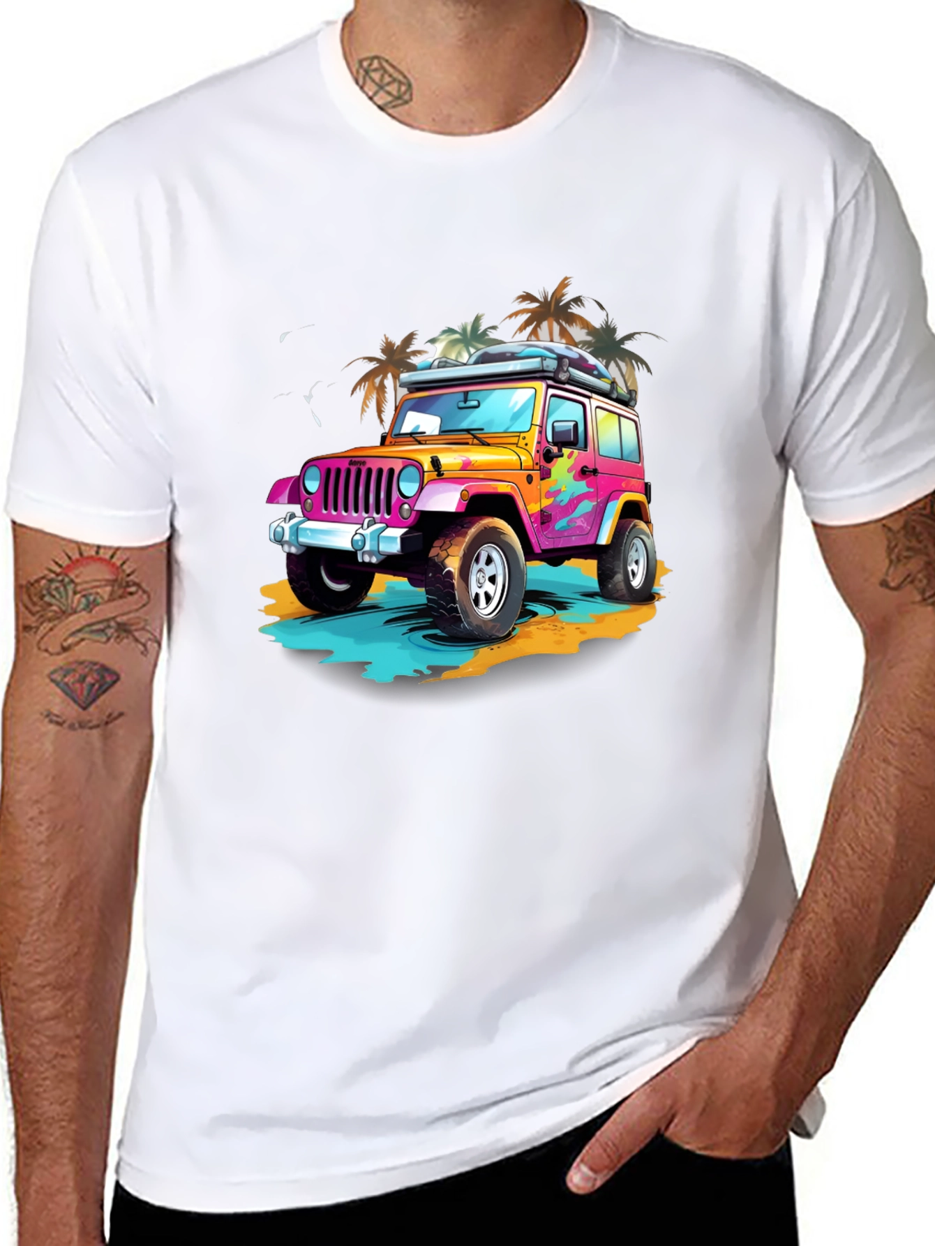 Retro Jeep Beach T-Shirt