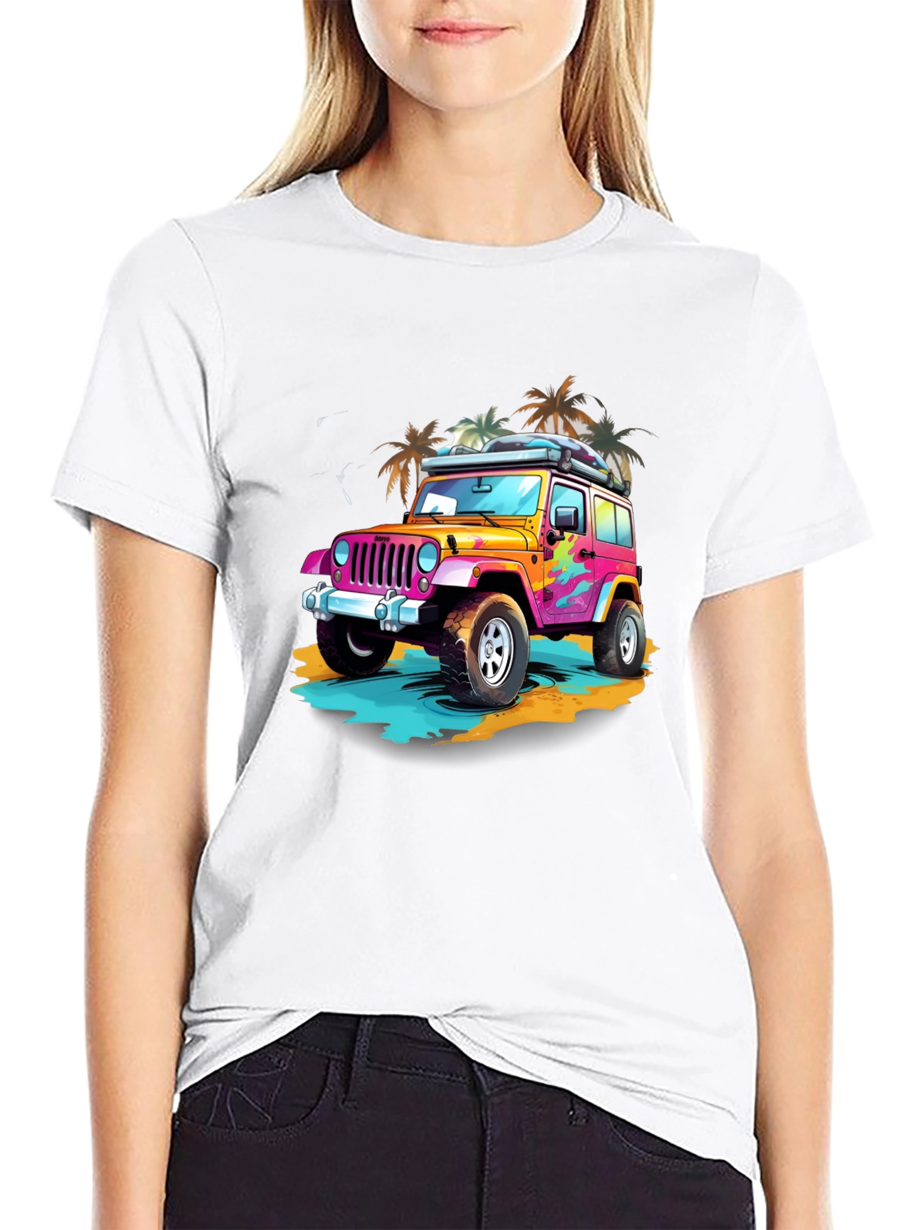 Retro Jeep Beach T-Shirt
