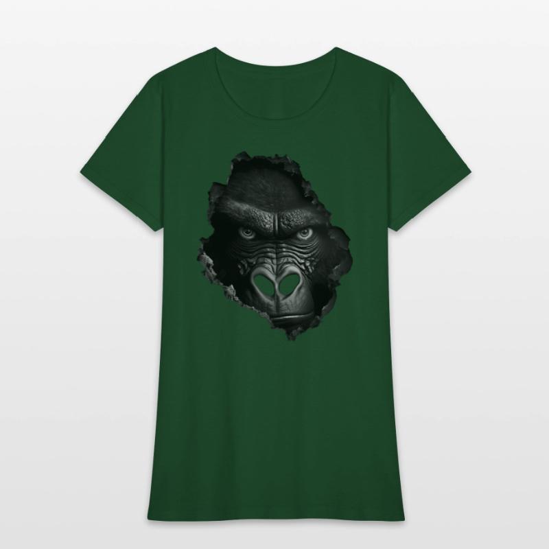 Gorilla Face Wall Animal Print Animal