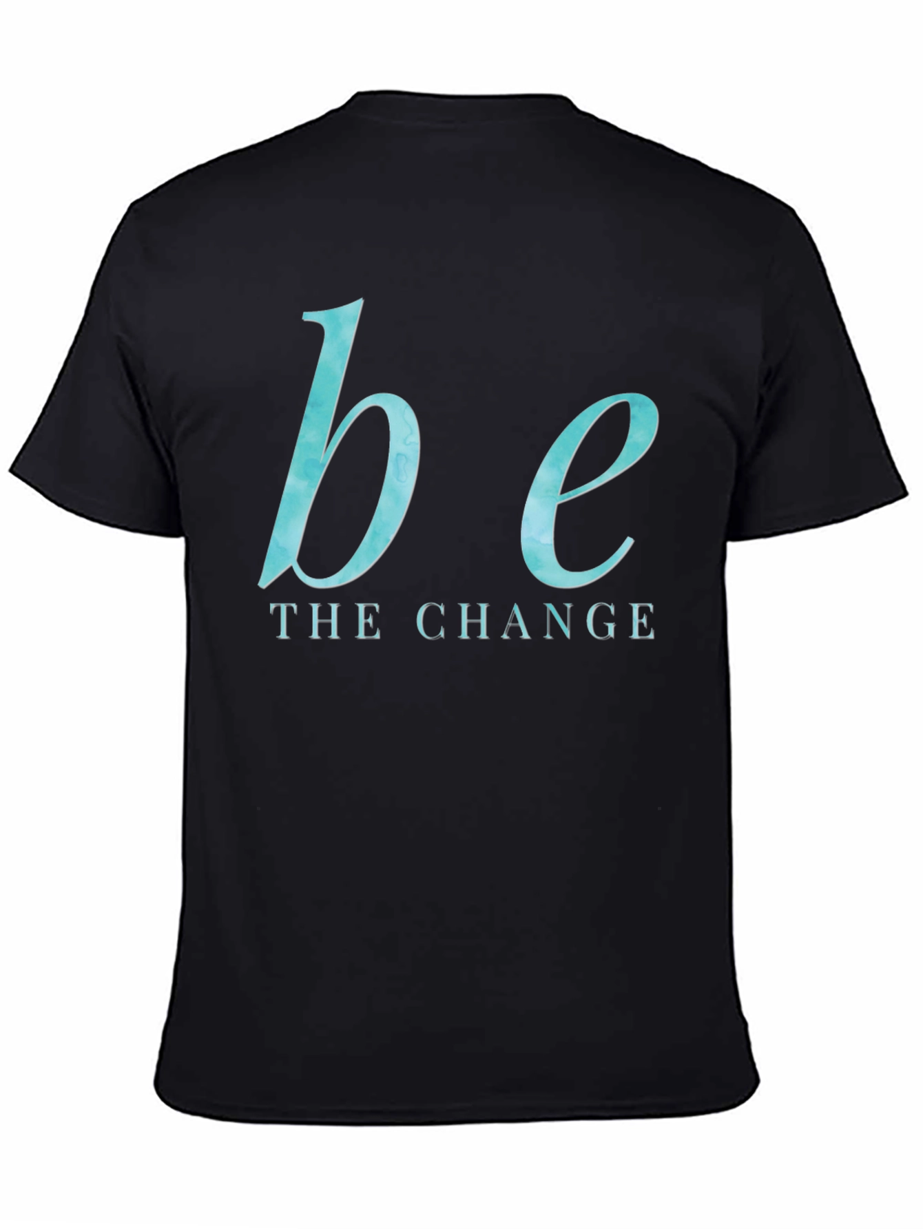 Be the Change Graphic Tee - Black Cotton Blend