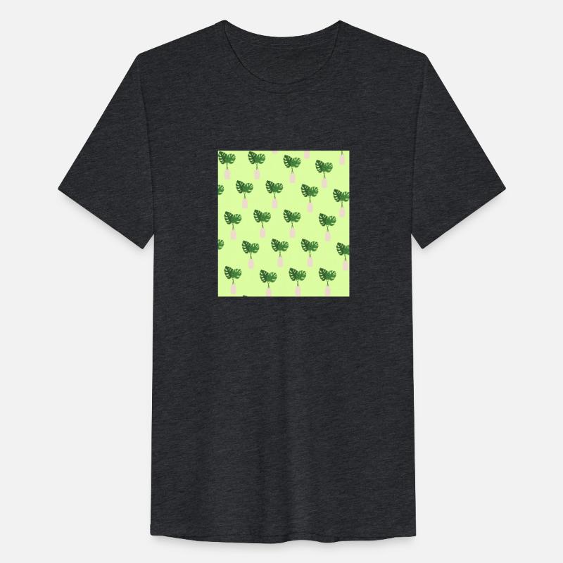 Green Tropical Palm Leaves In A Grey Vessel