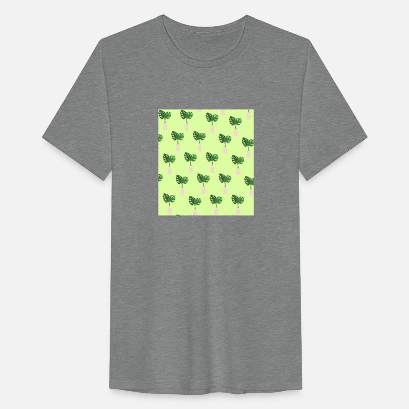 Green Tropical Palm Leaves In A Grey Vessel