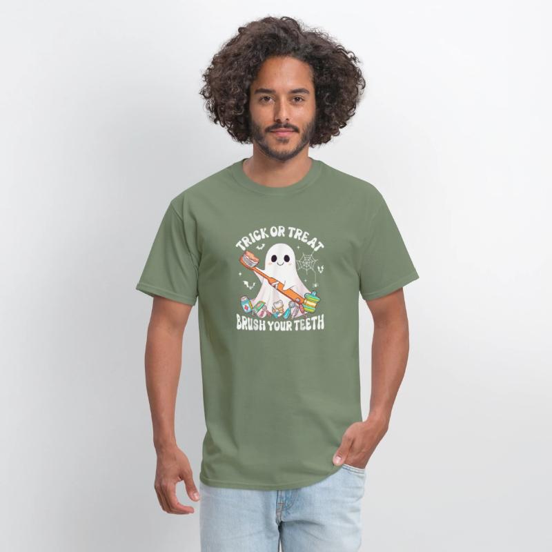 Groovy Halloween Trick Or Treat Brush Your Teeth D