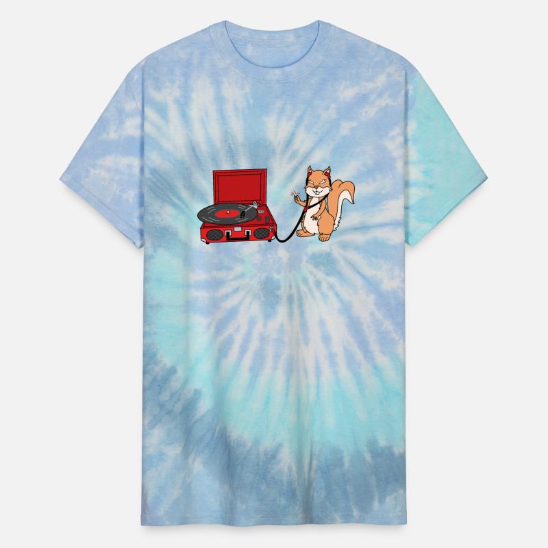 Groovy Squirrel Listening To Music DK - Red