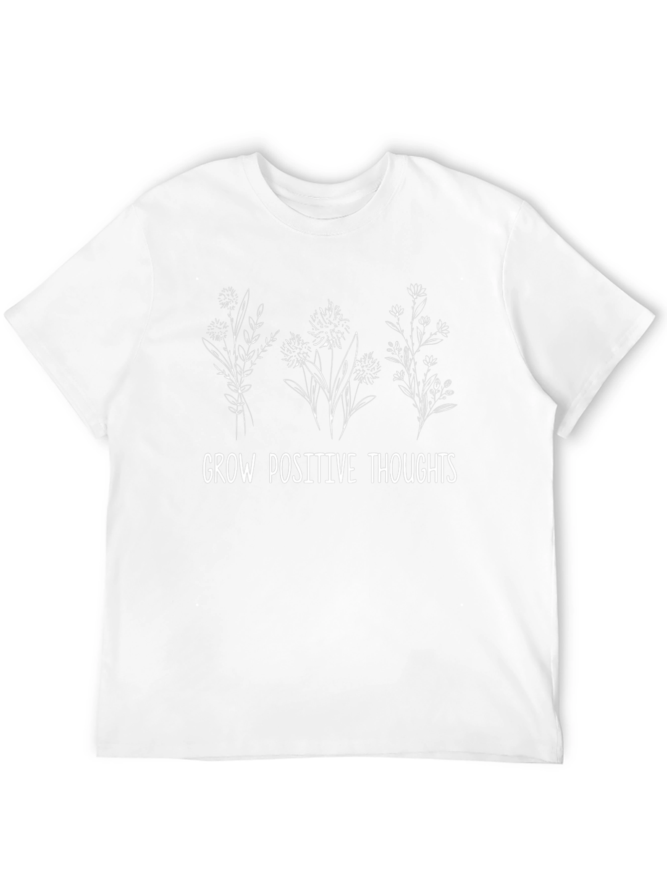 Grow Positive Thoughts Graphic Tee - Black