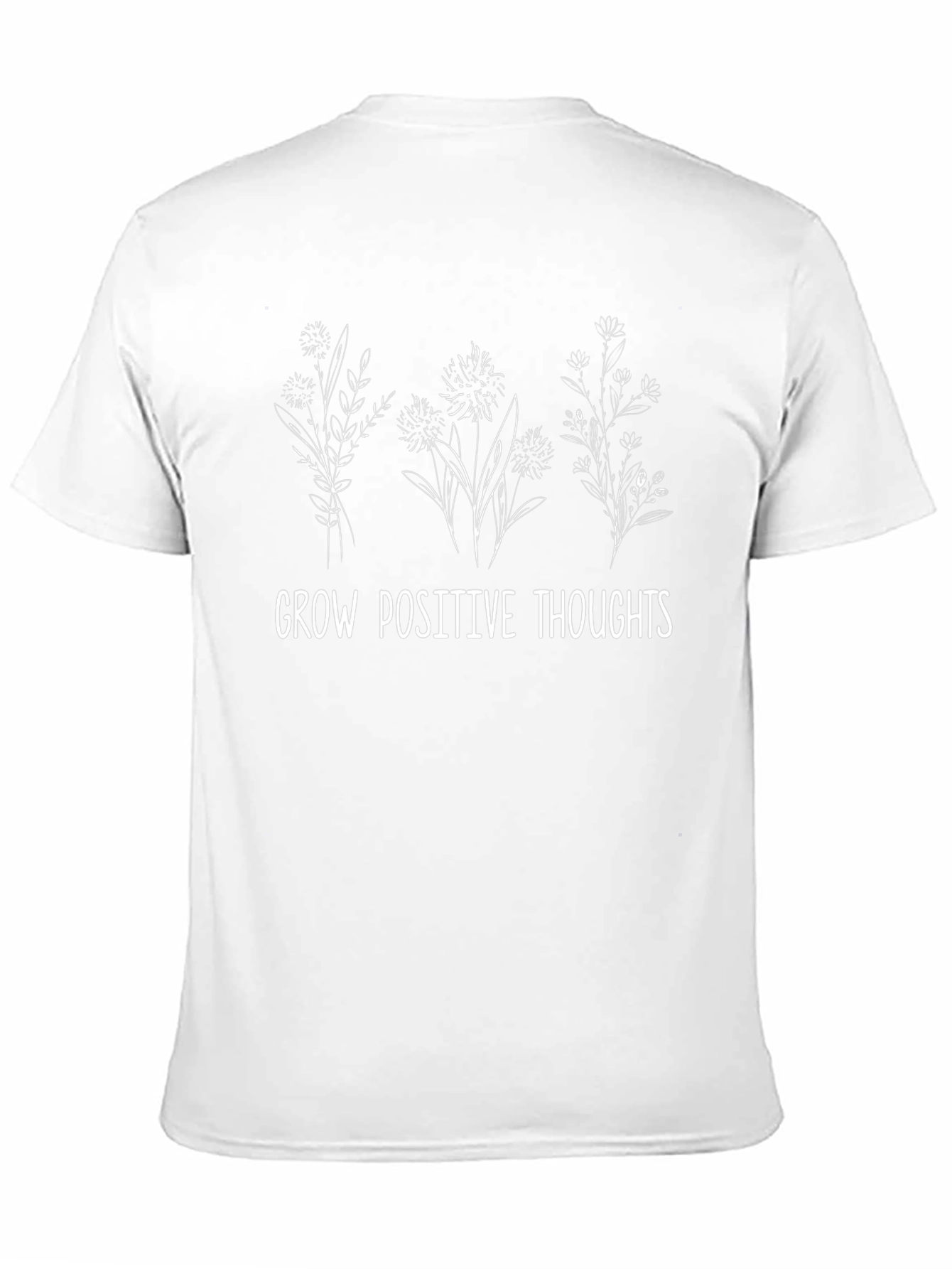 Grow Positive Thoughts Graphic Tee - Black