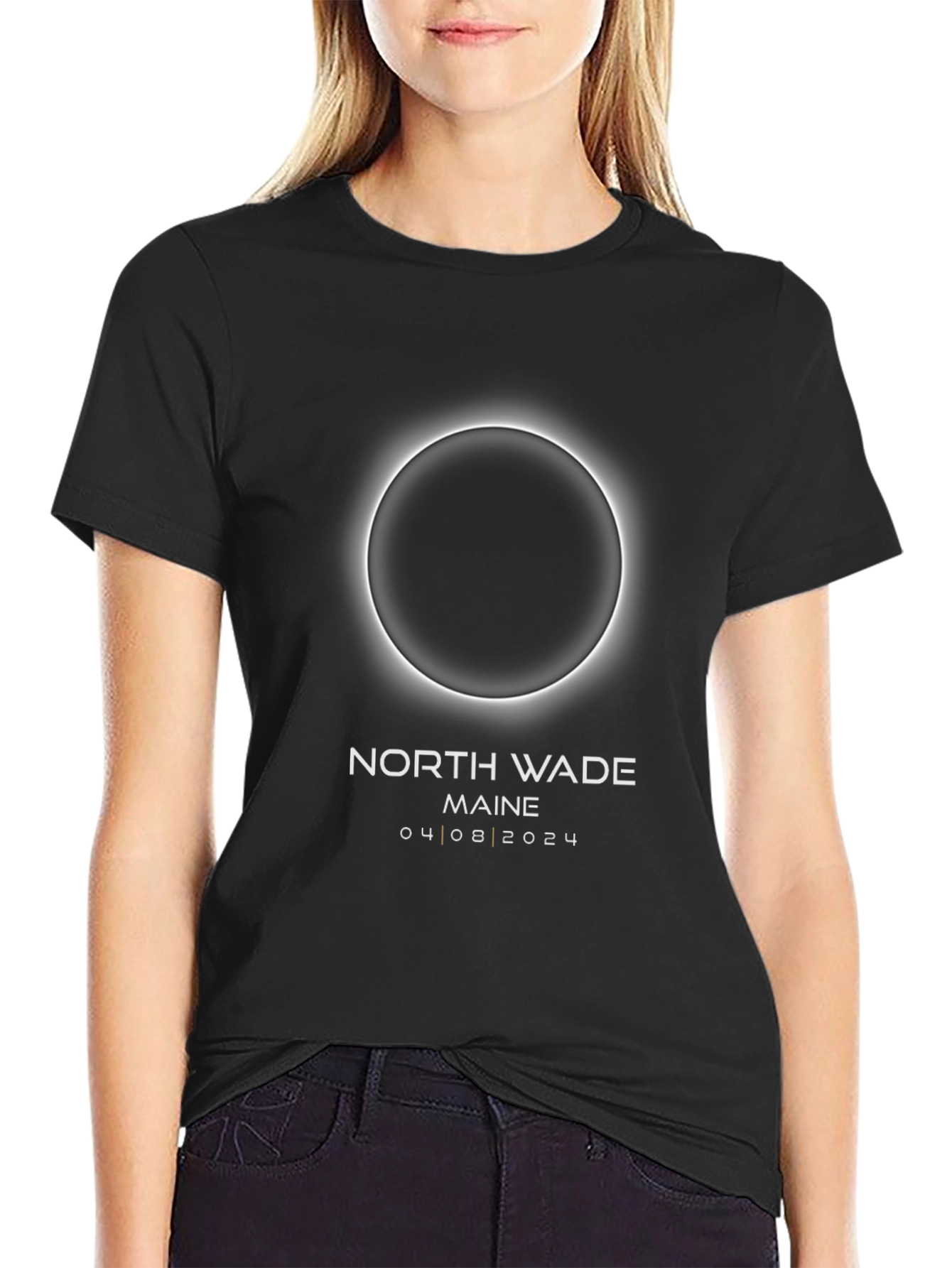 North Wade Maine Eclipse April 8 2024 T-Shirt