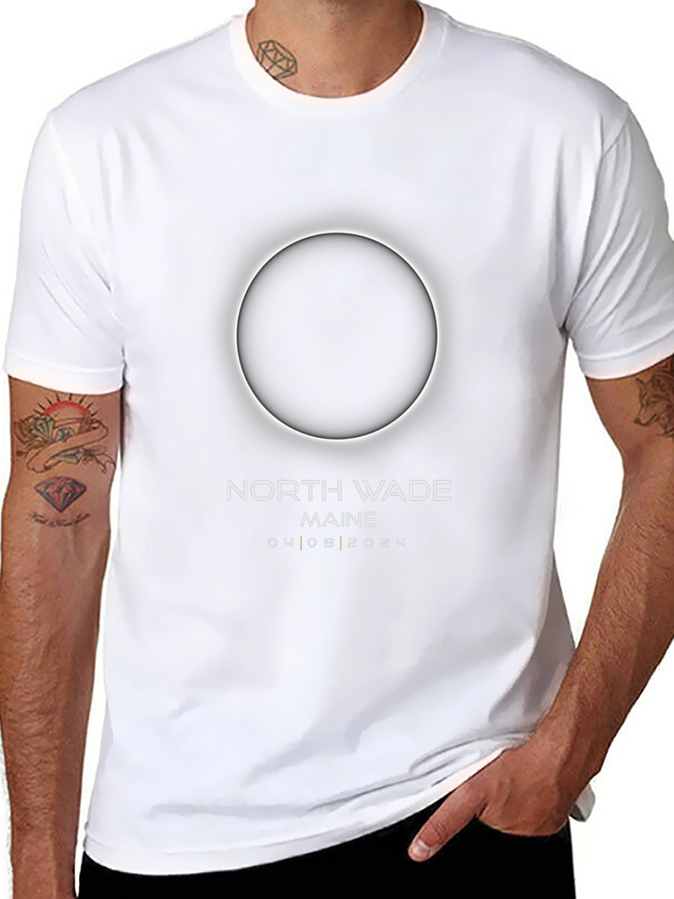 North Wade Maine Eclipse April 8 2024 T-Shirt