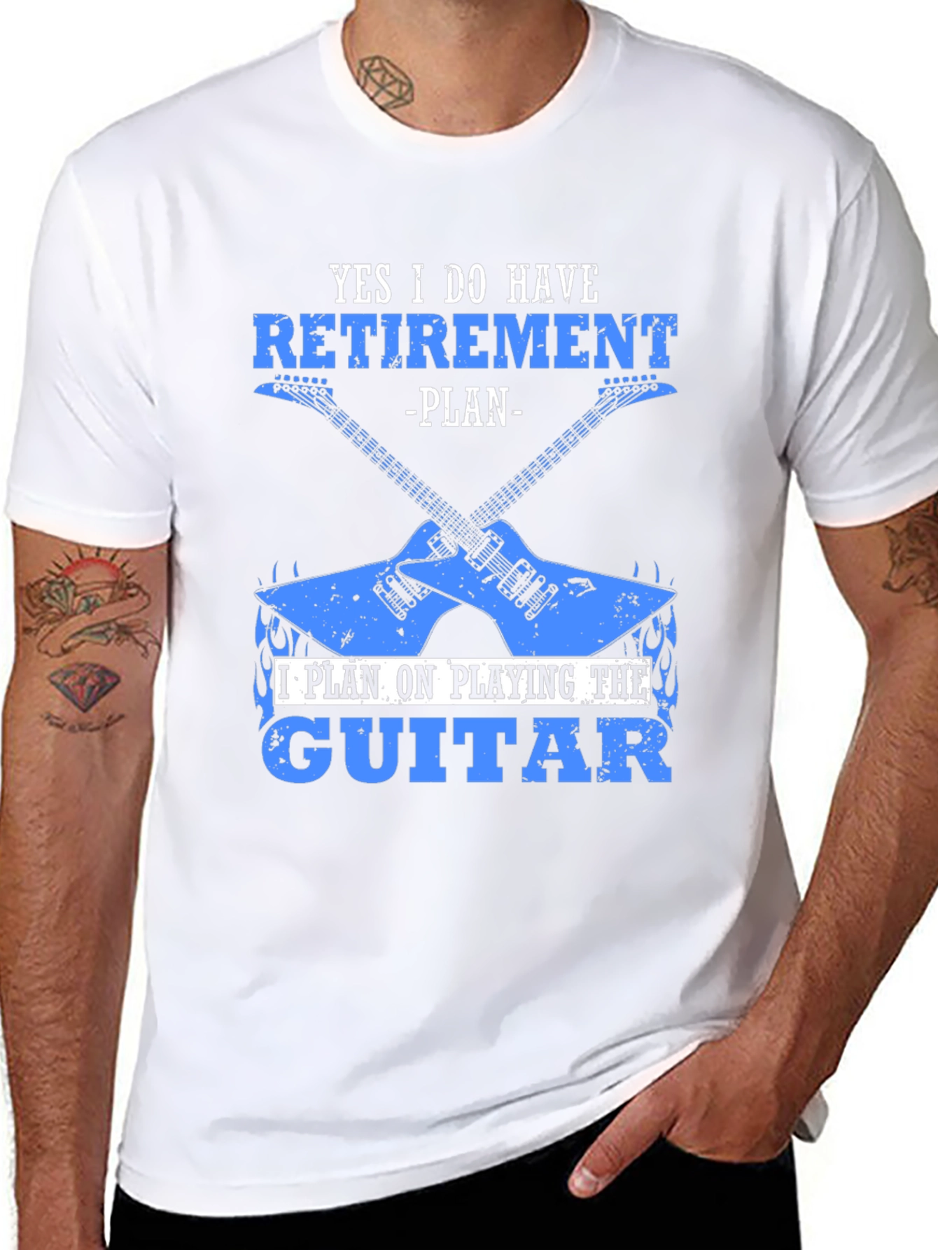 Retirement Plan Guitar T-Shirt - Musician Gift