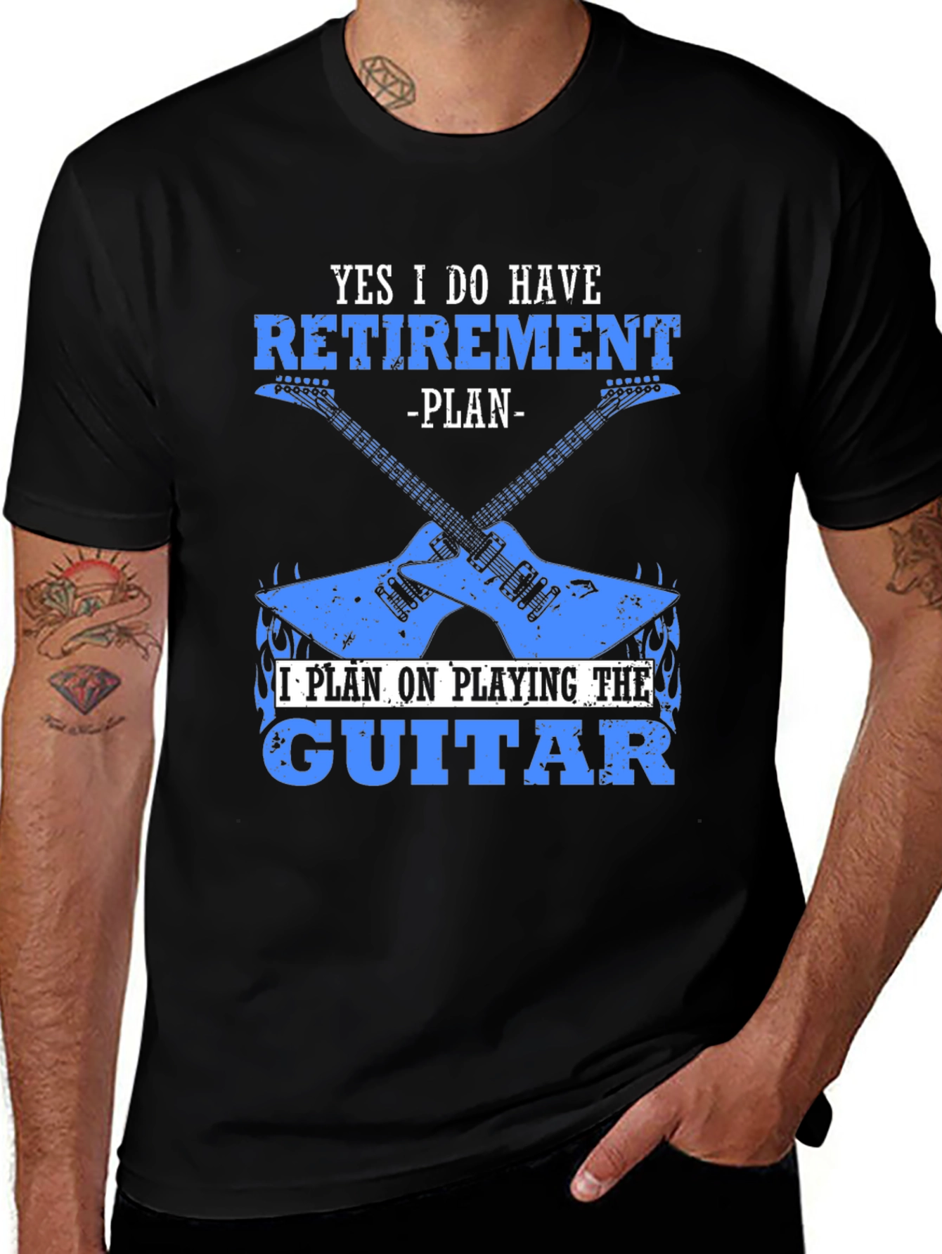 Retirement Plan Guitar T-Shirt - Musician Gift