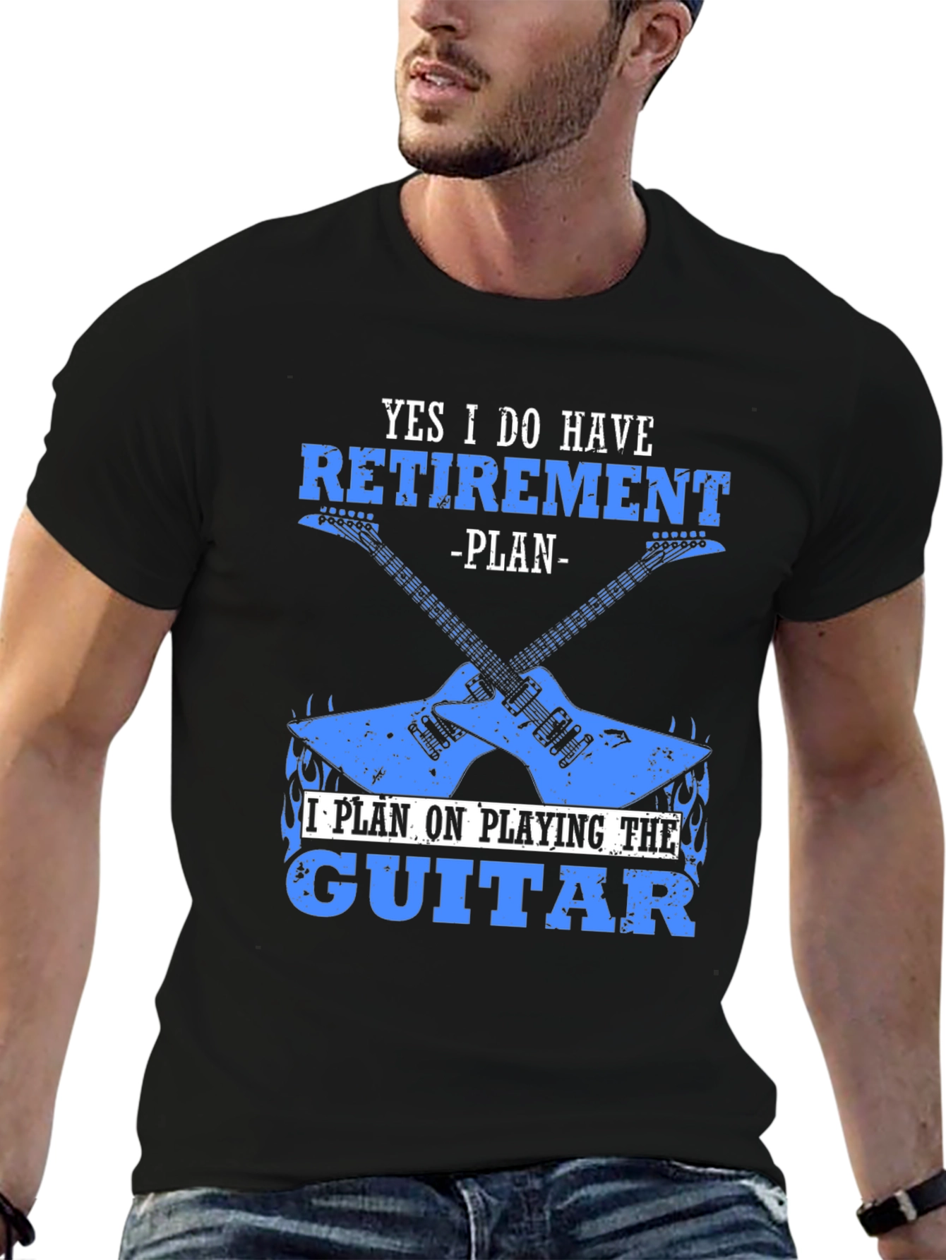 Retirement Plan Guitar T-Shirt - Musician Gift