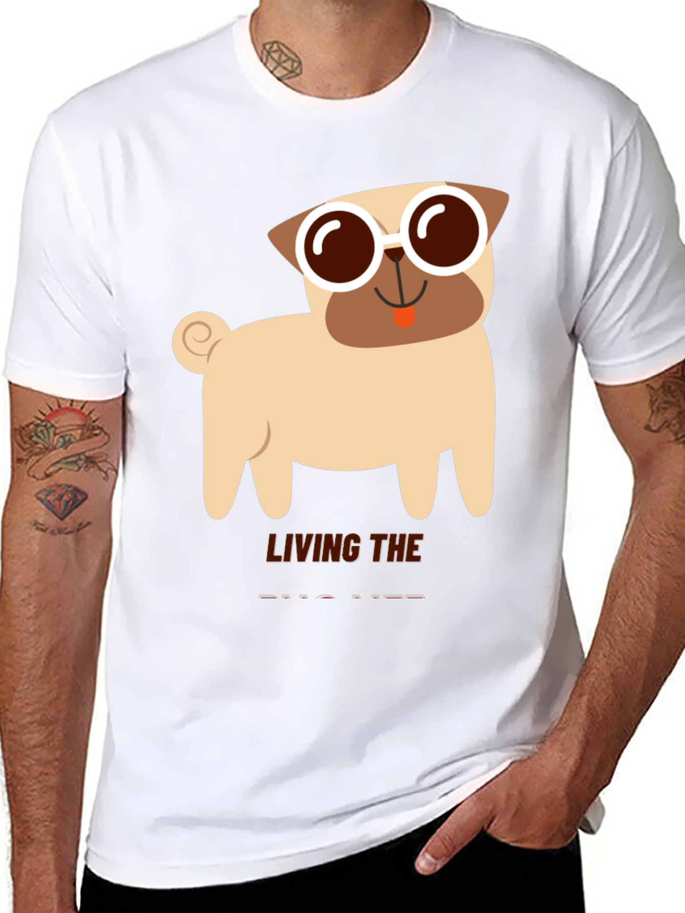 Living the Pug Life T-Shirt