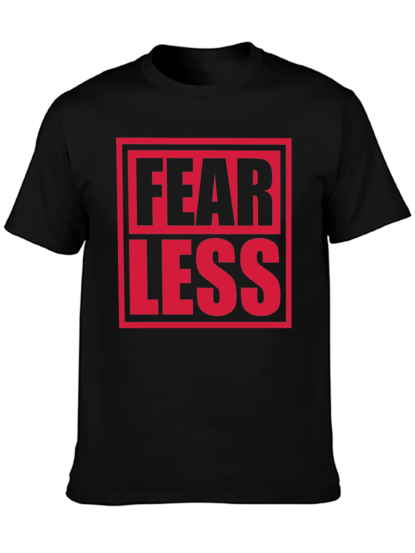 Fearless Graphic Print Crew Neck T-Shirt
