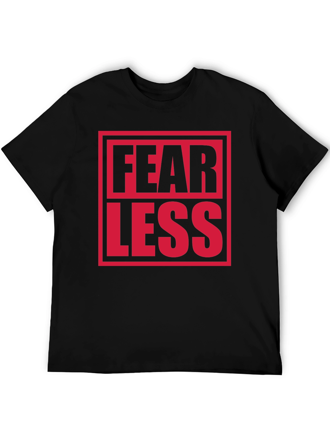 Fearless Graphic Print Crew Neck T-Shirt