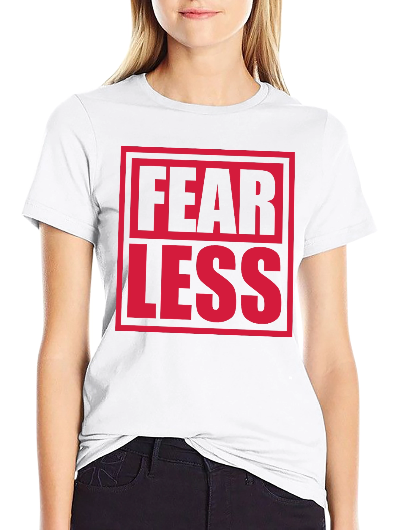 Fearless Graphic Print Crew Neck T-Shirt