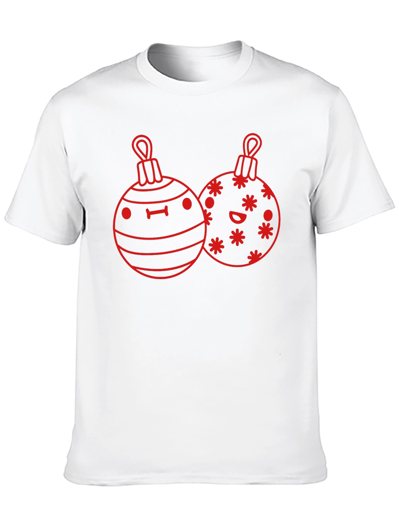 Festive Ornament Graphic Tee - Holiday Cheer