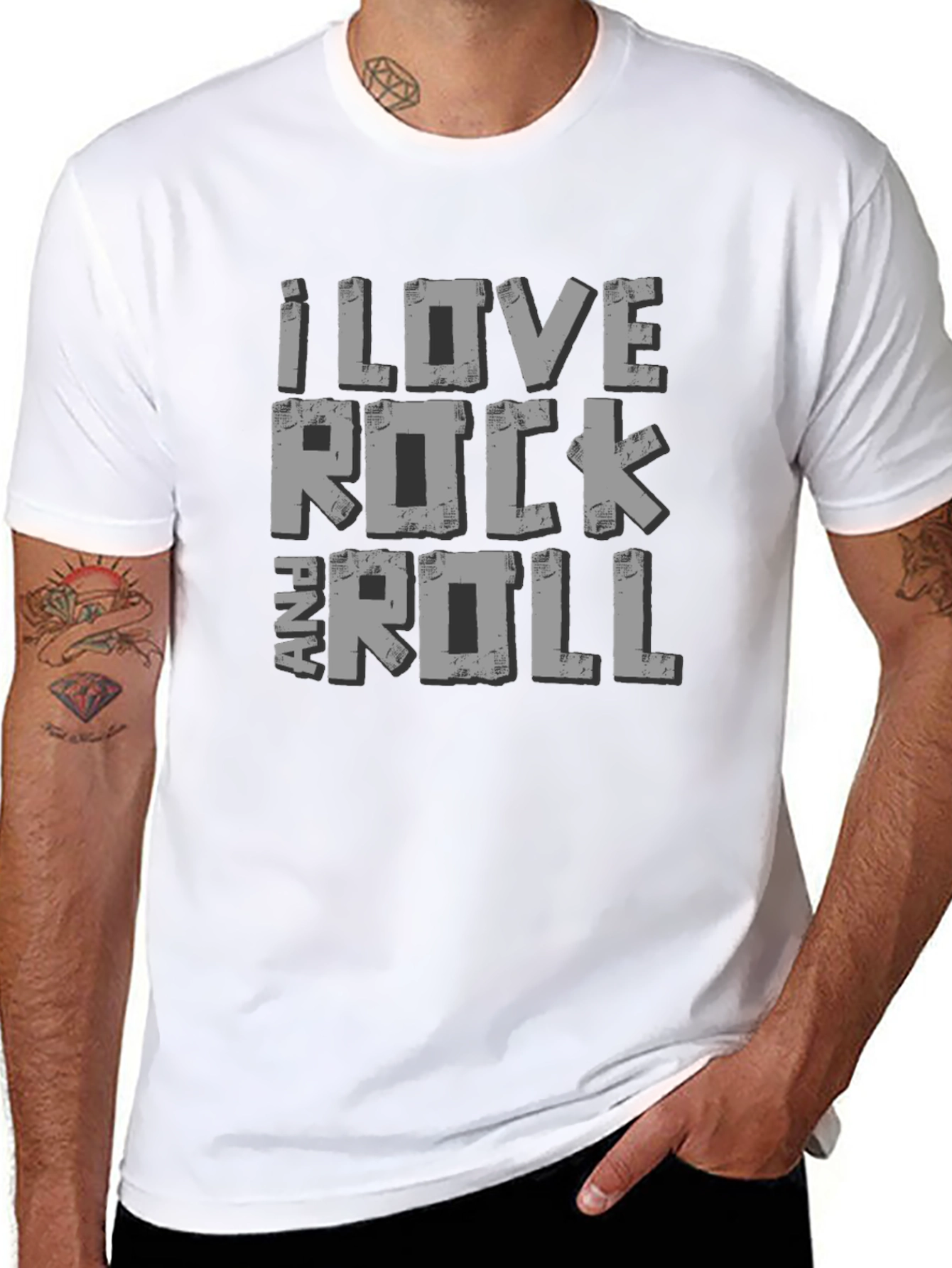 I Love Rock and Roll Graphic T-Shirt