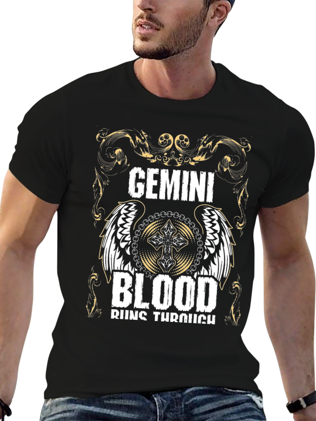 Gemini Blood Runs Through T-Shirt - Zodiac Pride