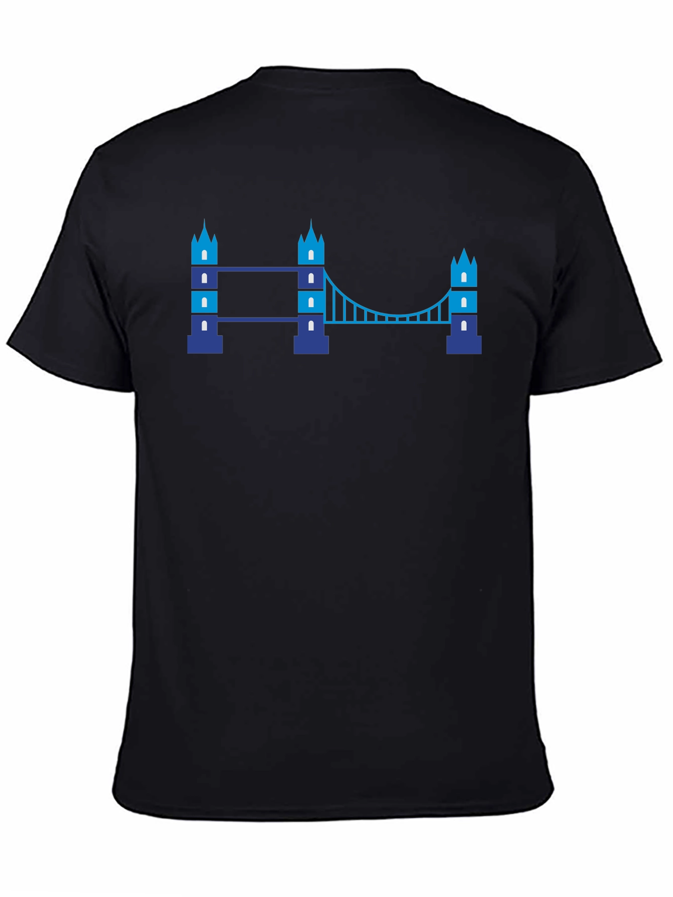 London Bridge Graphic Tee - Trendy Black T-Shirt