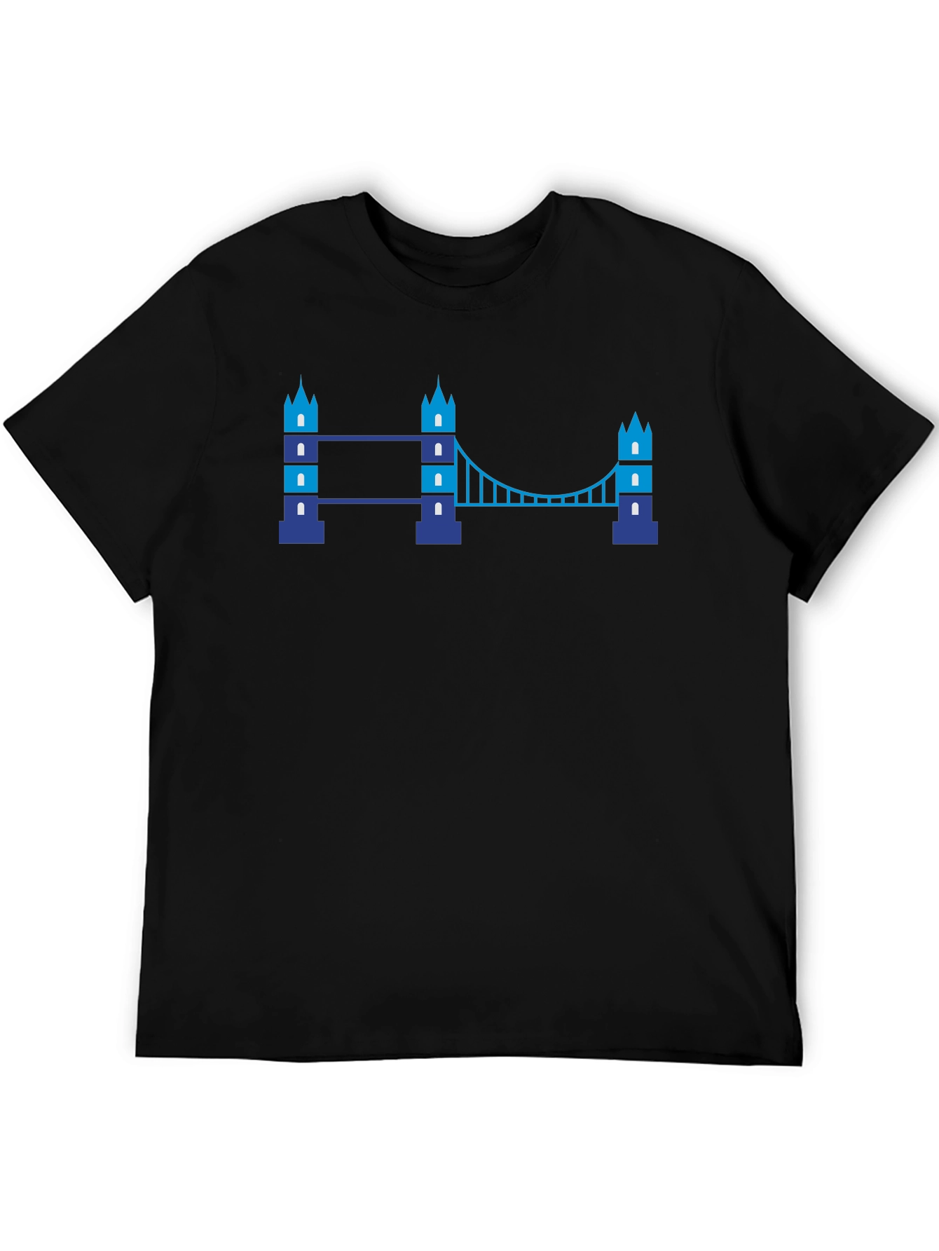 London Bridge Graphic Tee - Trendy Black T-Shirt