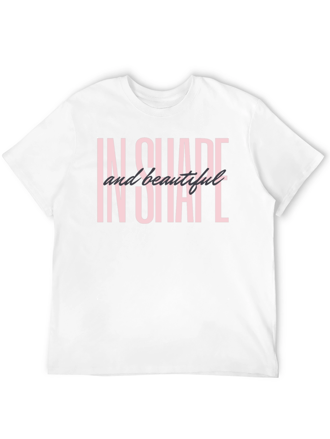In Shape and Beautiful Black Graphic Tee