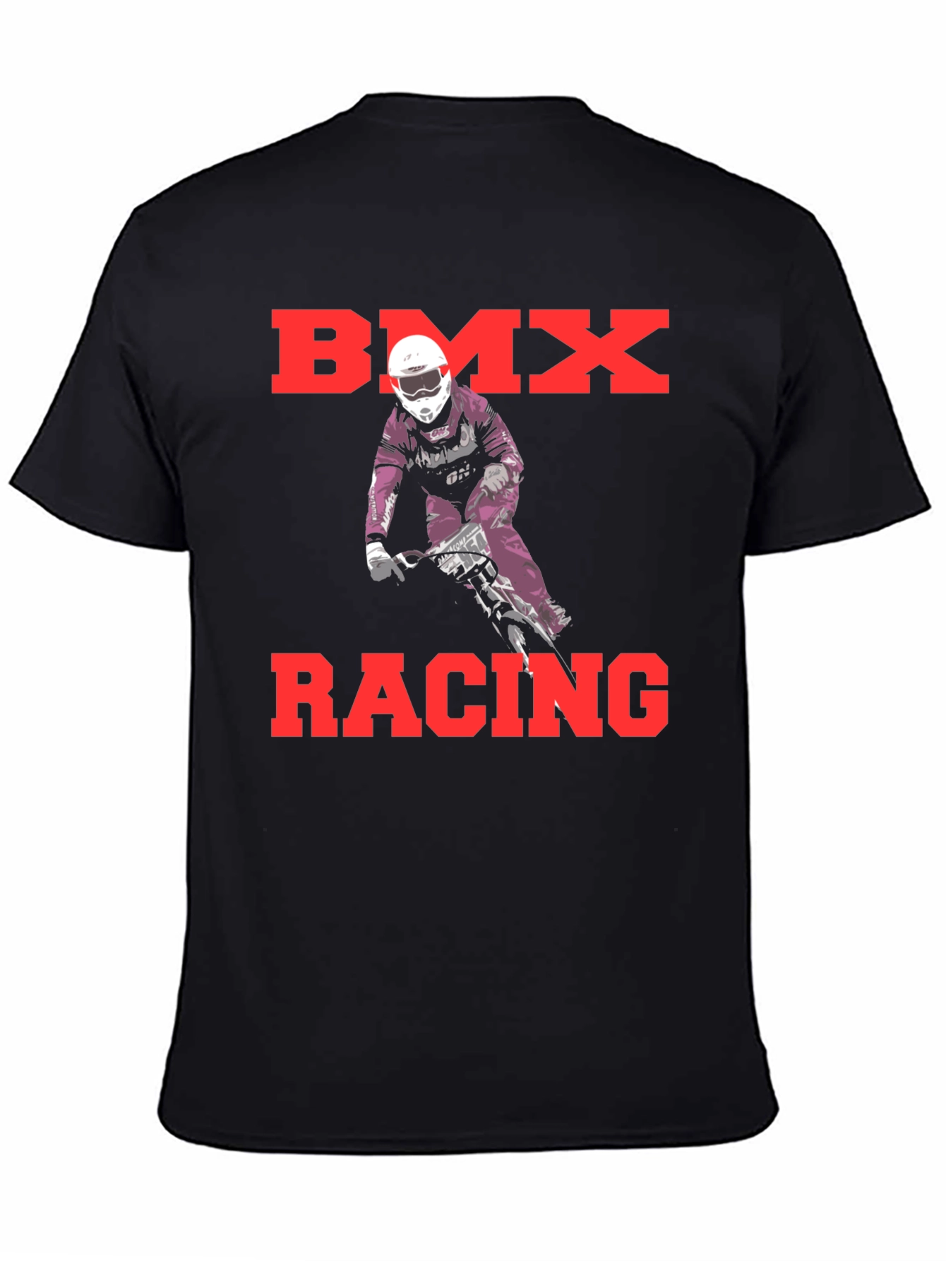 BMX Racing Graphic T-Shirt - Black