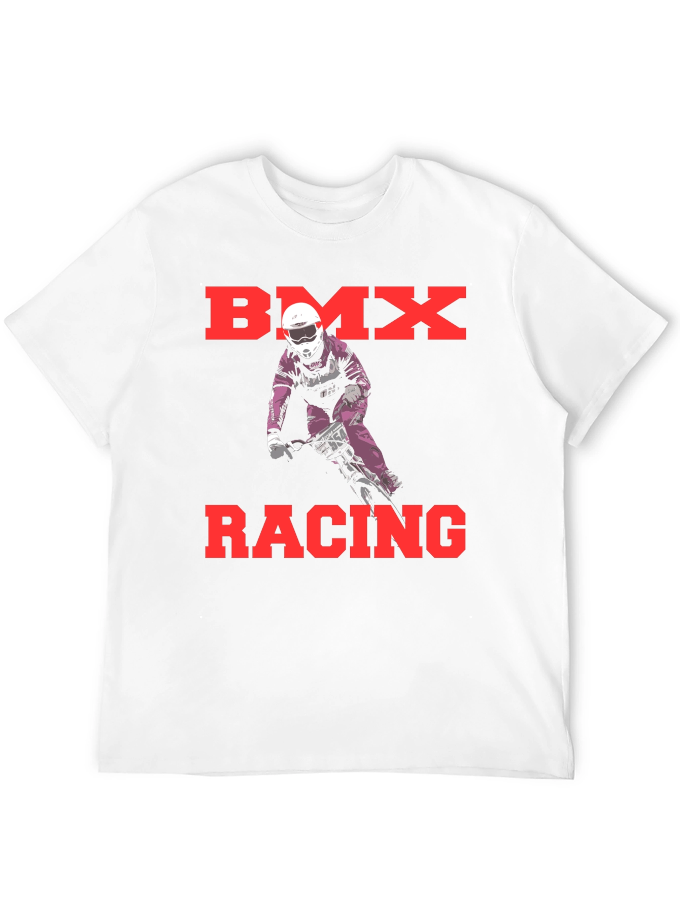 BMX Racing Graphic T-Shirt - Black