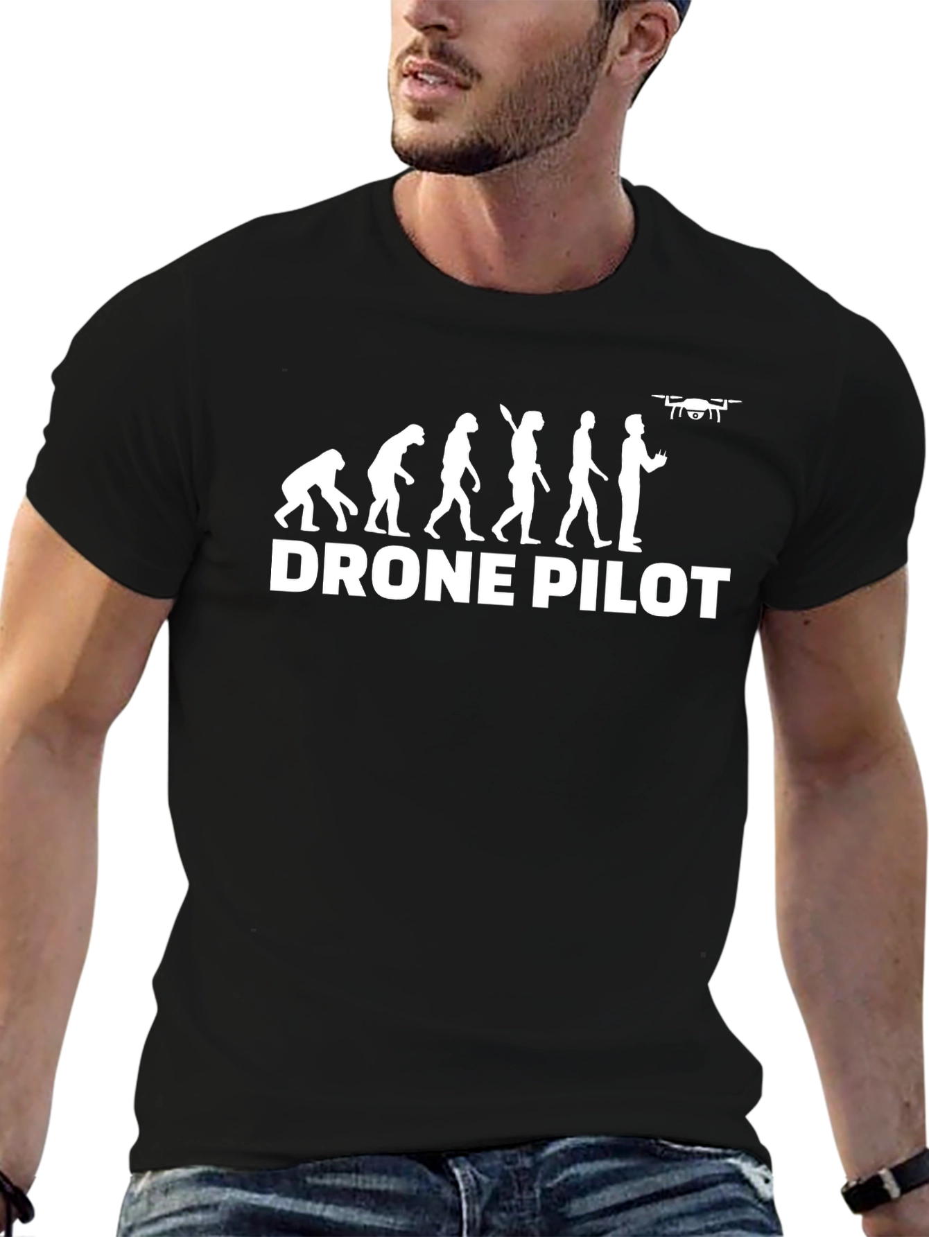 Drone Pilot Evolution Black T-Shirt