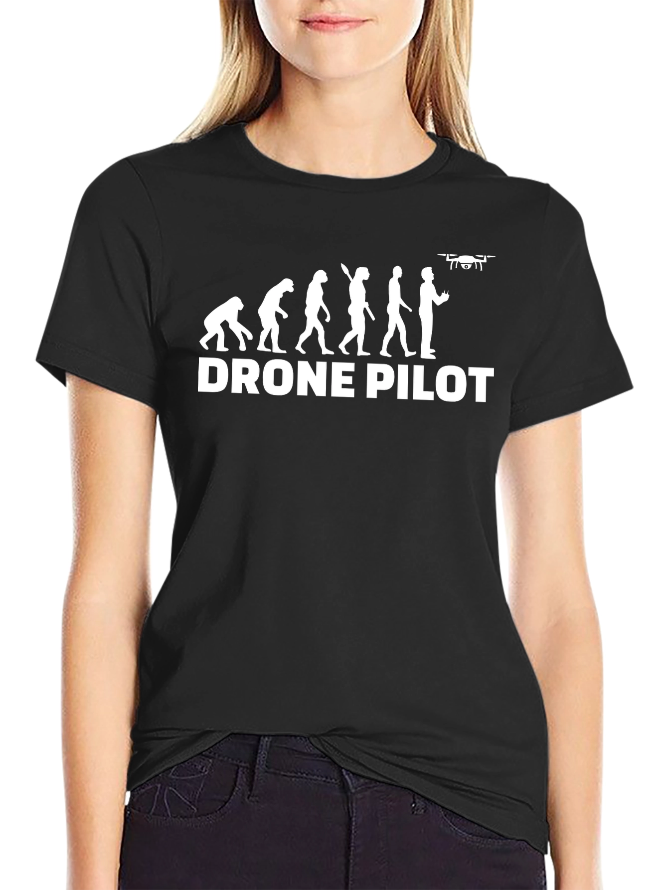 Drone Pilot Evolution Black T-Shirt