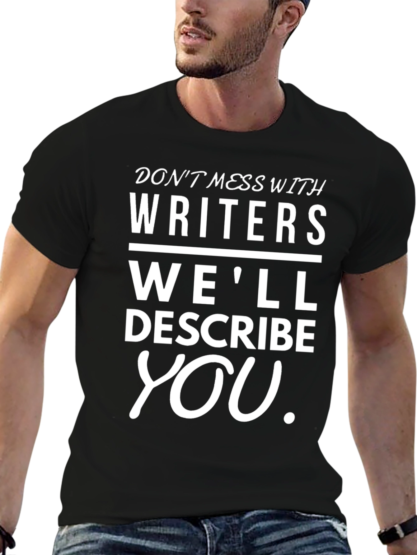 Writers Warning Black T-Shirt